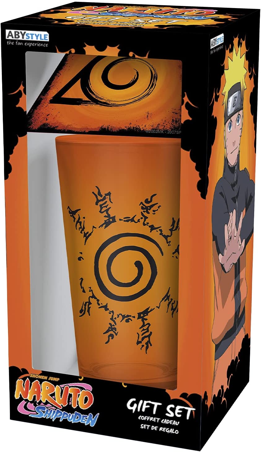Naruto Pint Glass And Coaster 2 Piece T Set 6666