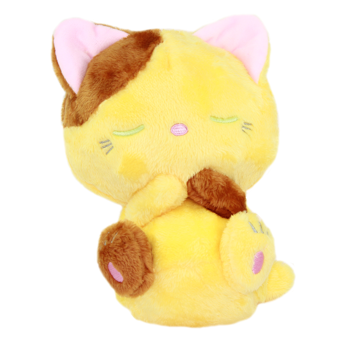 stuffed yellow cat