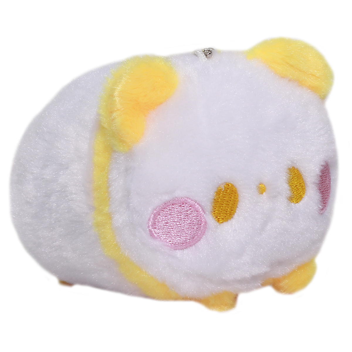 Super Soft Mochii Cute Panda Plush Keychain Yellow White 3.5