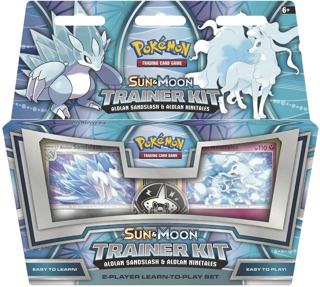 Pokemon Trading Card Game Sun Moon Trainer Kit Alolan Sandslash Alolan Ninetales TCG