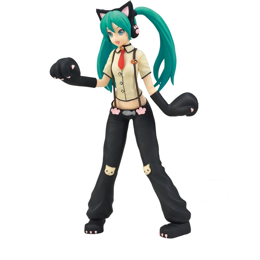 Hatsune Miku, Nyanko Cat Figure, Vocaloid, Project DIVA Arcade Future