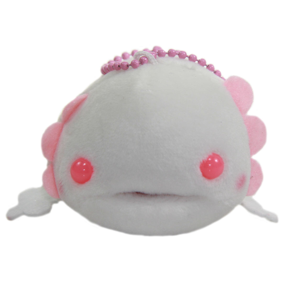 Axolotl Plushie Small Keychain Plush Toy White 4 Inches