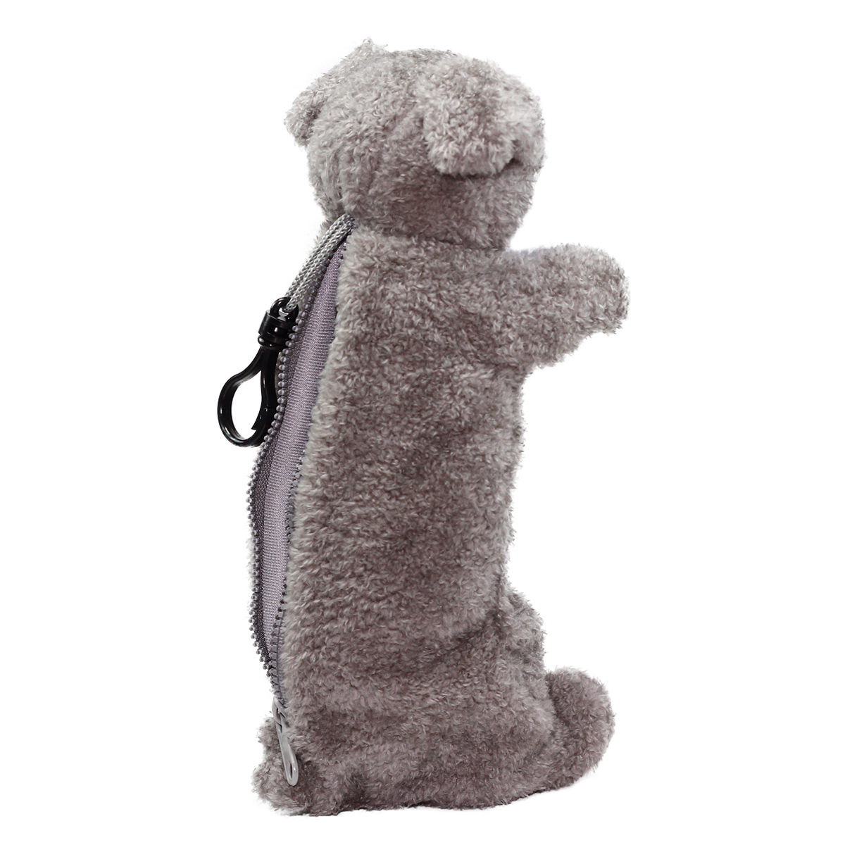 grey stuffed dog