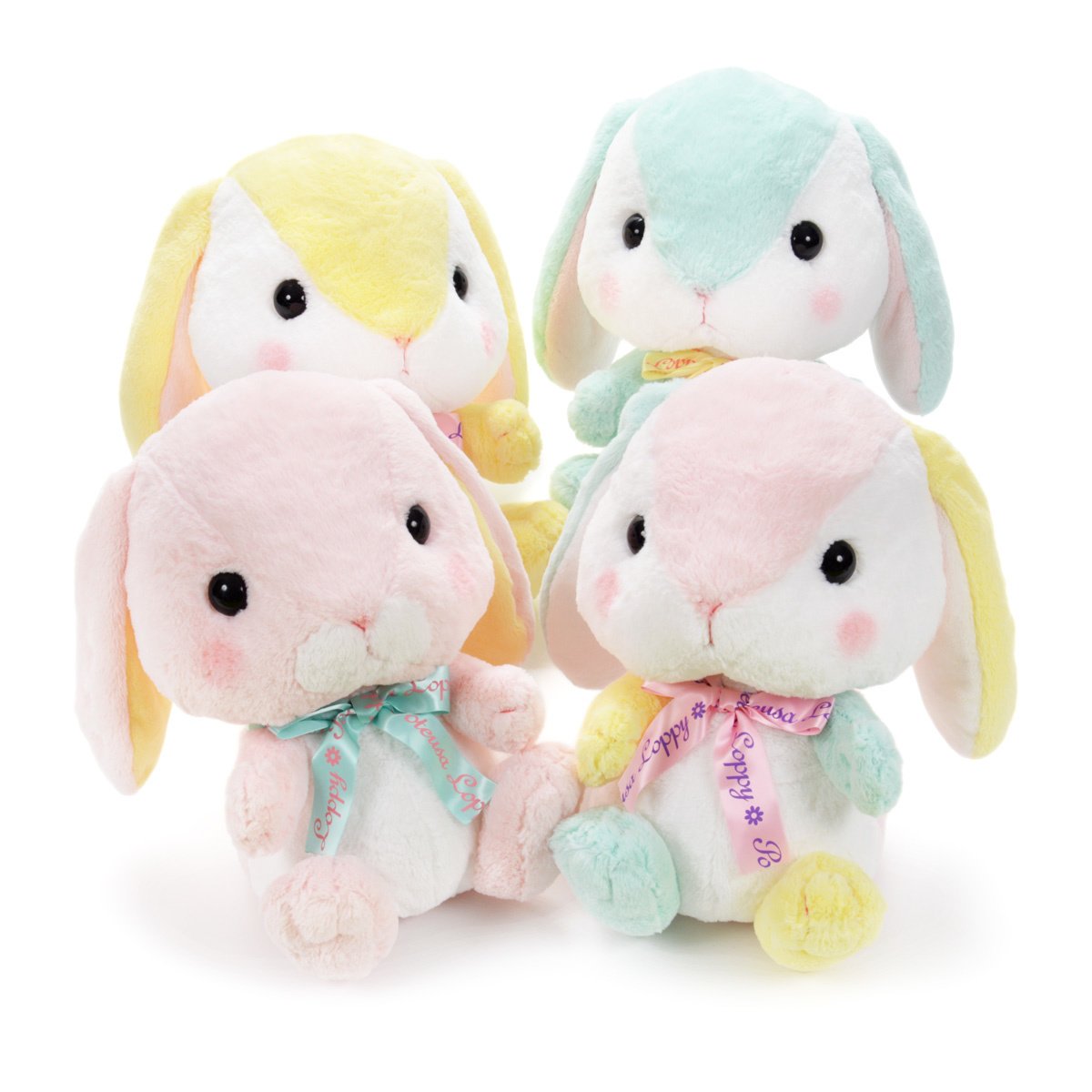 Amuse Plush Bunny Pote Usa Loppy Yuzupyon Yellow 16 Inches BIG Size