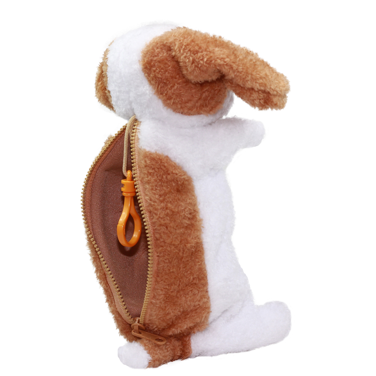 stuffed animal with zipper pouch