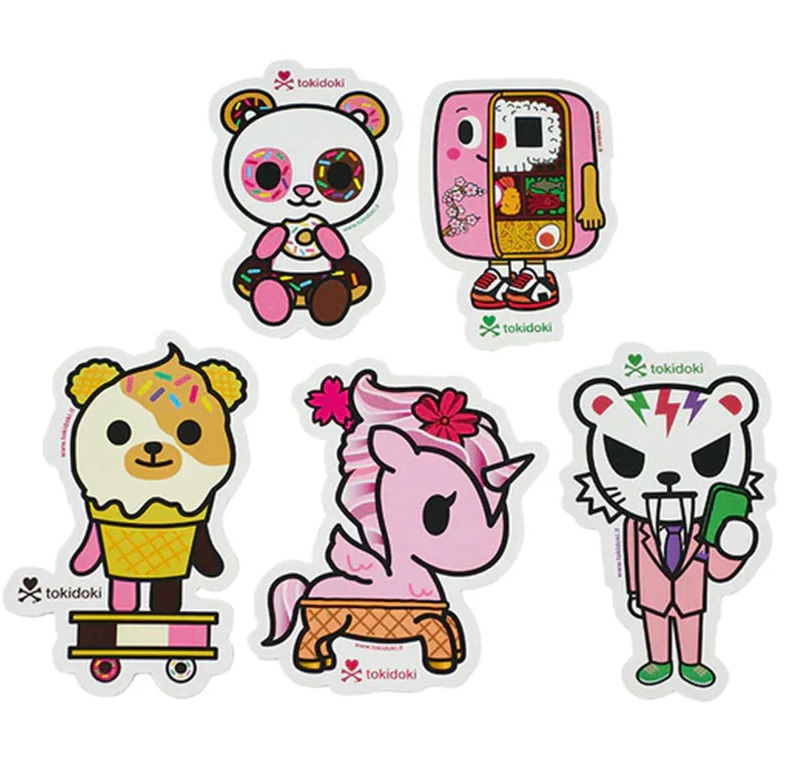 Tokidoki 5 Pack Stickers