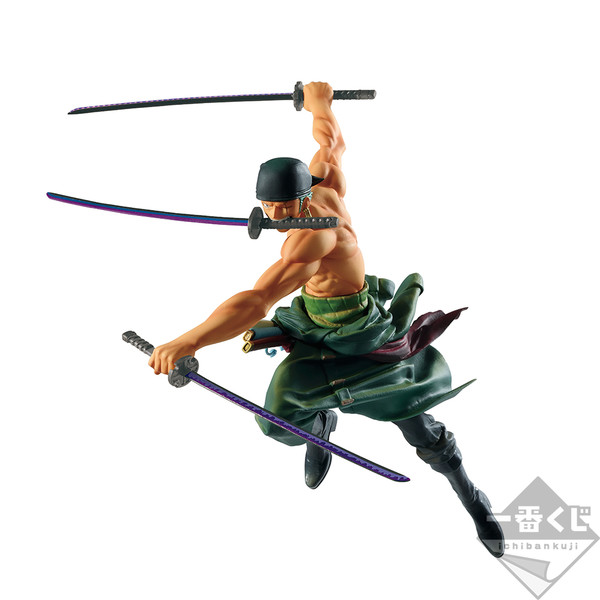 Roronoa Zoro Figure, Ichiban Kuji, Prize B, One Piece, Battle, Bandai