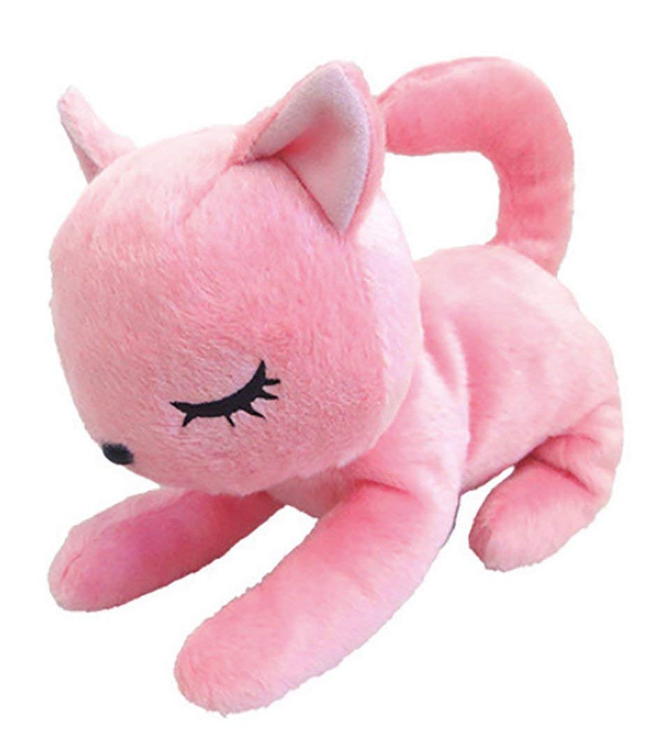 pink plush cat
