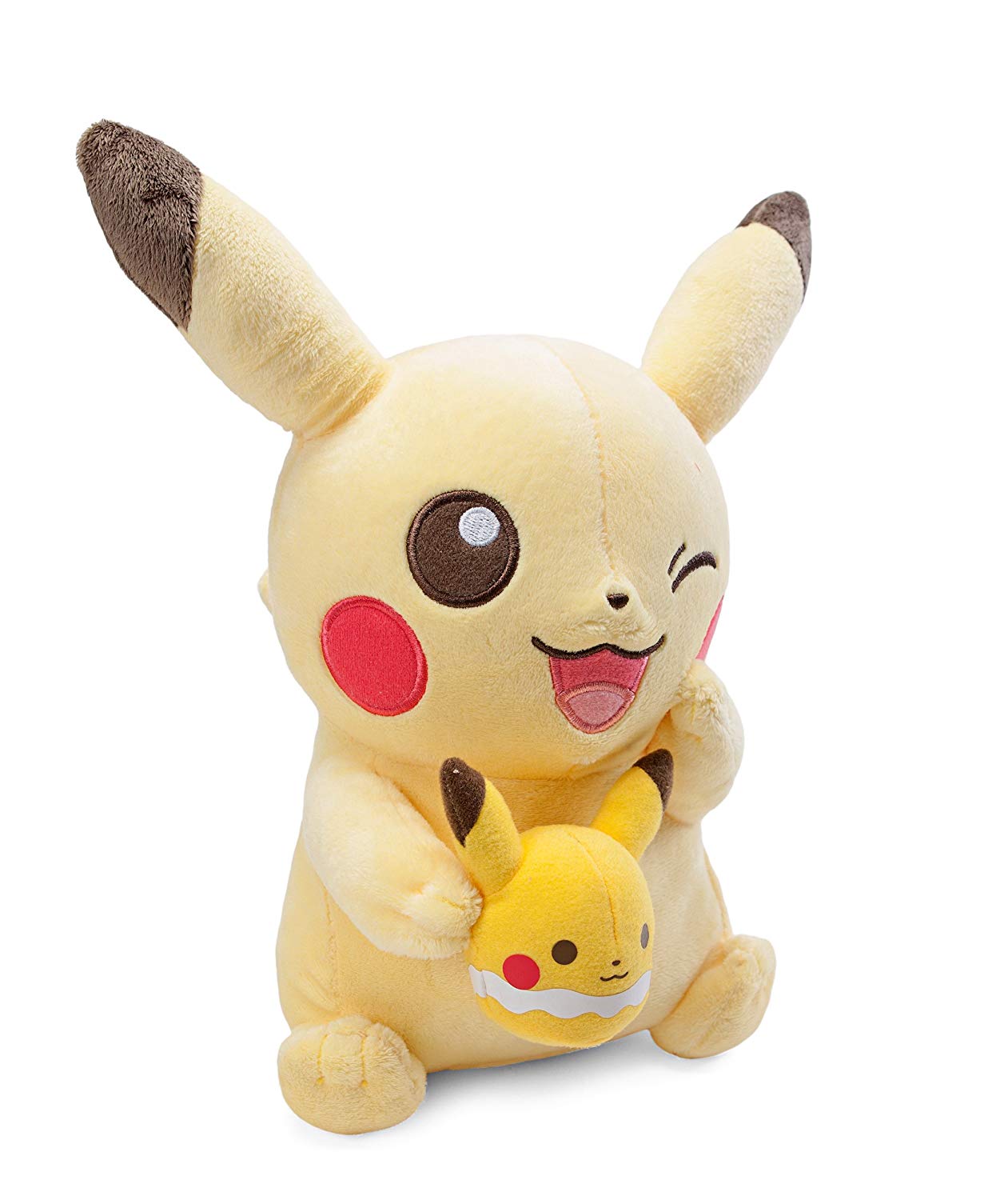 winking pikachu plush