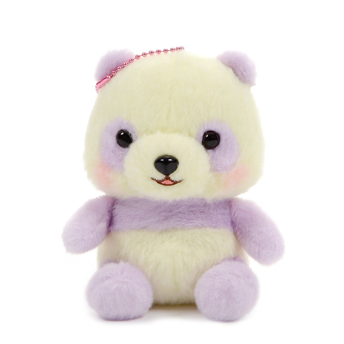 Plush Panda, Amuse, Honwaka Panda Baby, Yume Pansy, Yellow / Purple, 4 Inches