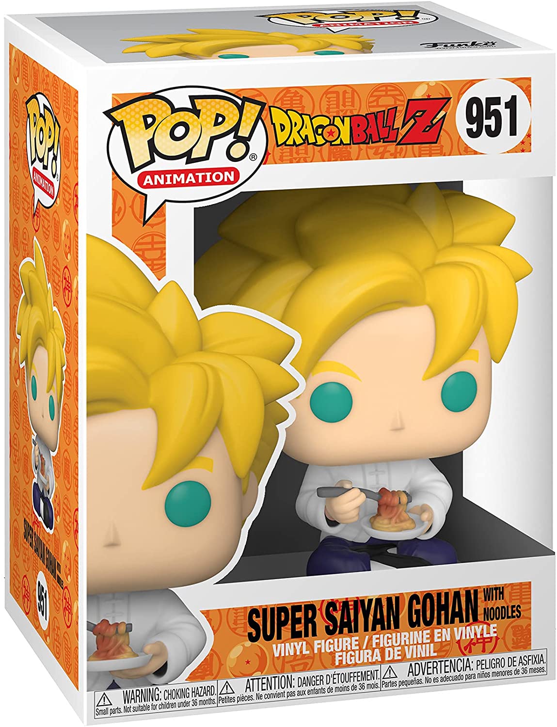 Super Saiyan Gohan With Noodle Figure Dragon Ball Z Funko Pop Animation Inches Funko Pop