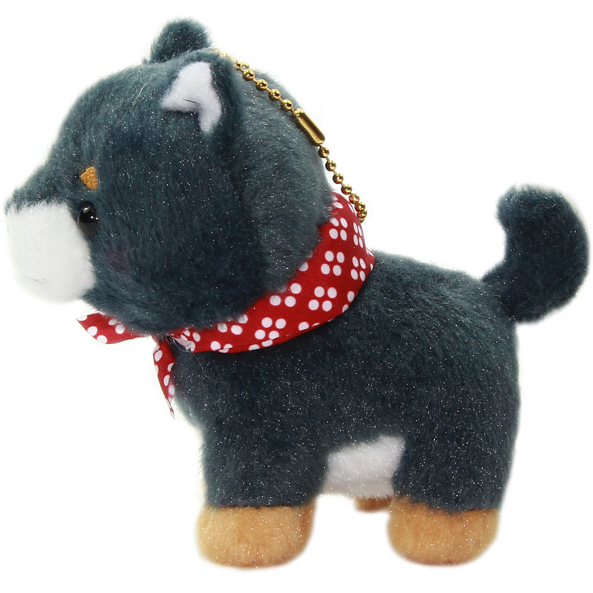 Amuse Dog Plushie, Mameshiba San Kyodai Mamejiro Black 4 Inches