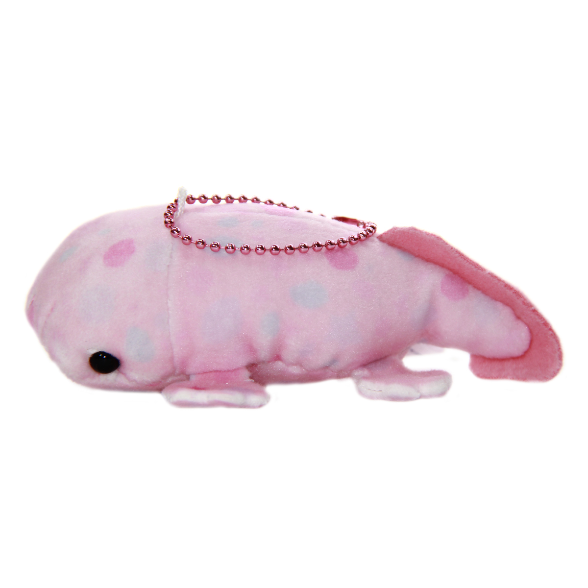 Mochi Puni Salamander Plush Doll, Keychain Size, Pink 4 Inches