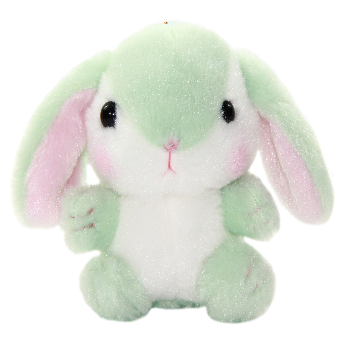 green bunny plush