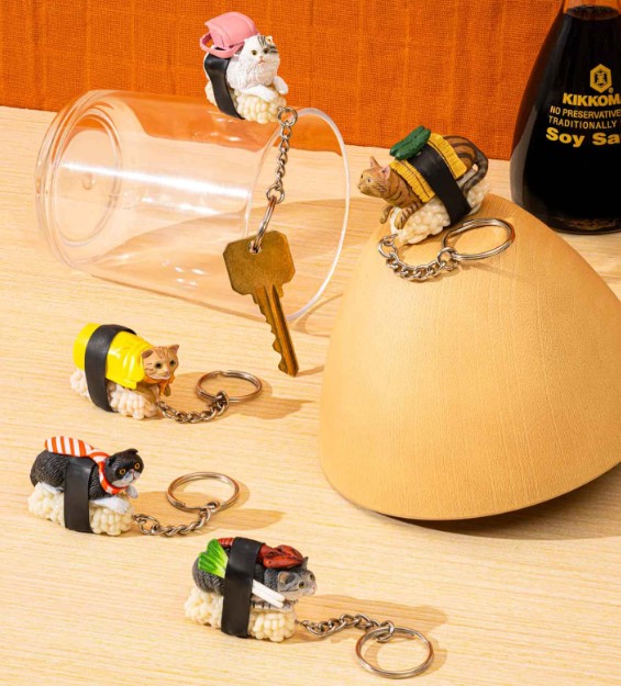 Cat Figure Keychain - Nekozushi - Why am I Sushi - Random Blind Box