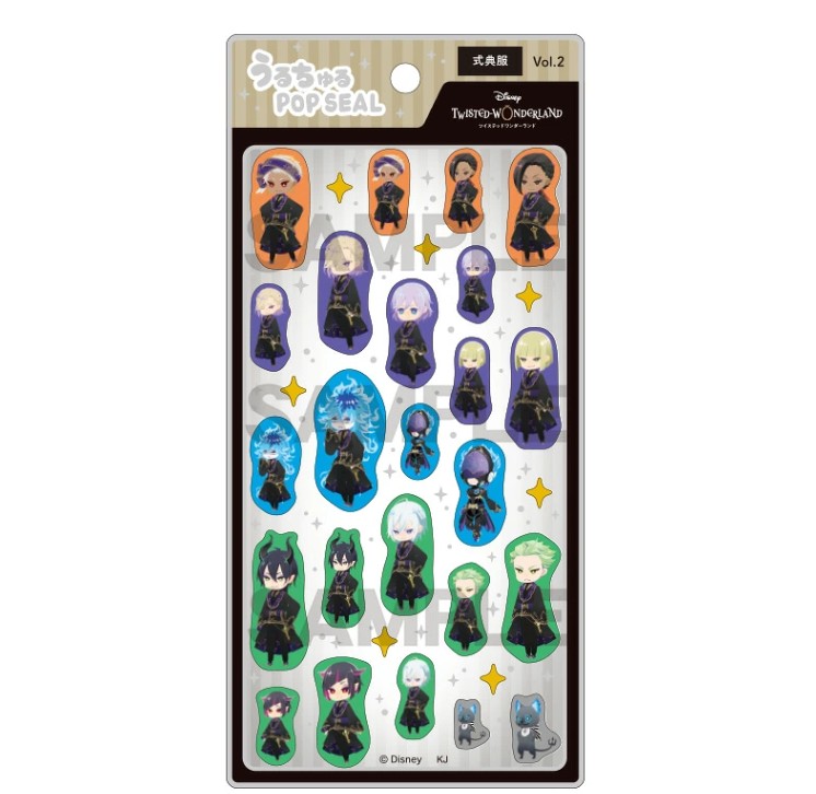 Twisted Wonderland Uruchuru POP SEAL Stickers Ceremonial Outfit Vol. 2.
