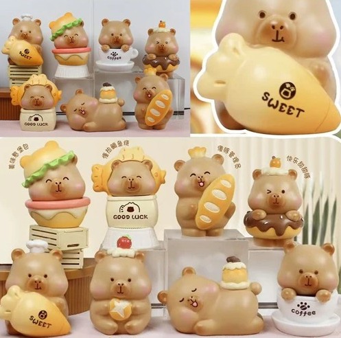 Capybara Series - Bakery - Random Blind Box Figure
