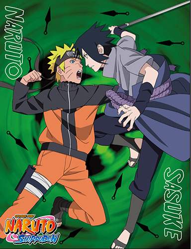Naruto vs Sasuke Naruto Throw Blanket