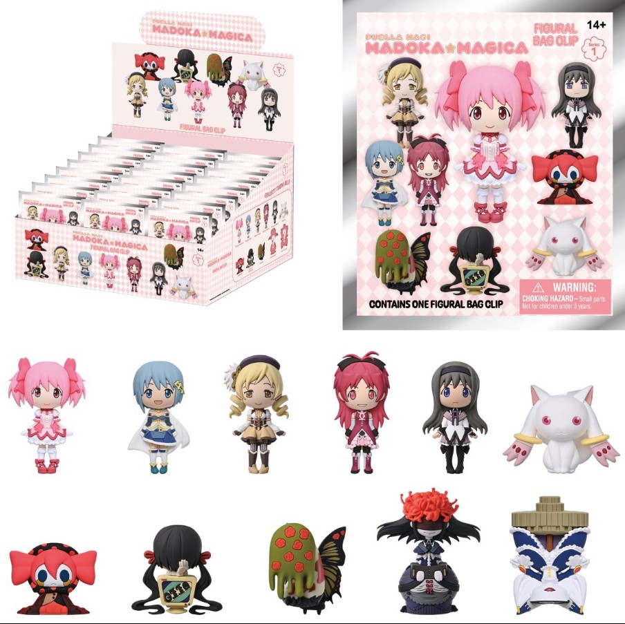 Puella Magi Madoka Magica, 3D Figural Bag Clip - Random Pick