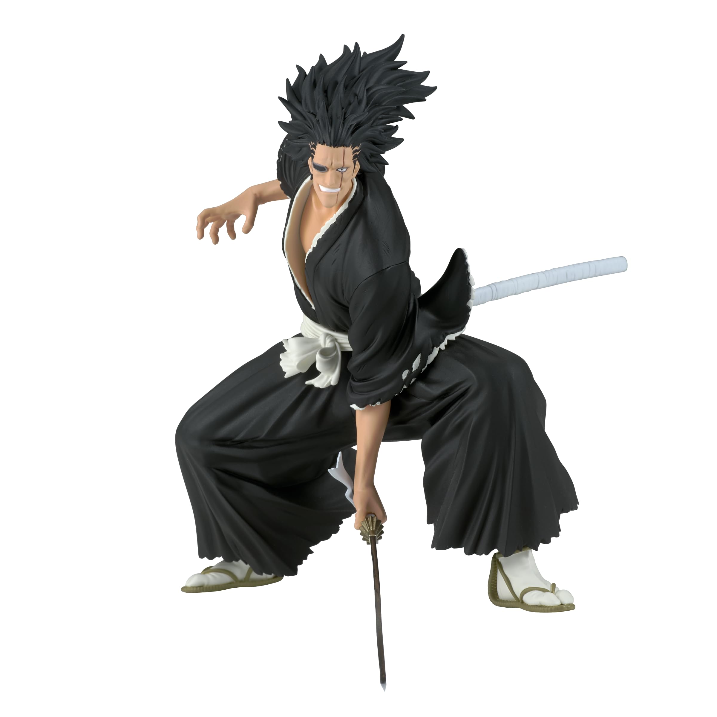 Kenpachi Zaraki Figure, Vibration Stars, Solid and Souls, Bleach, Banpresto