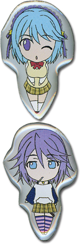 Rosario Vampire Mizore & Kurumu Pin Set