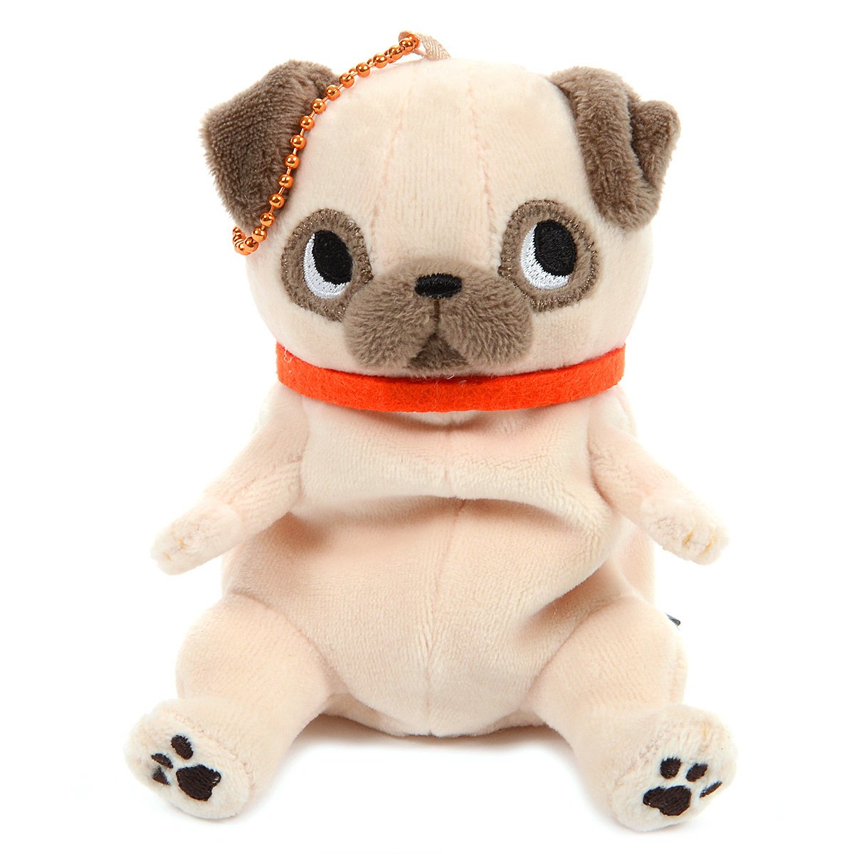 Plush Pug, Amuse, Buruburu Boo!, Komame, Brown, 4 Inches