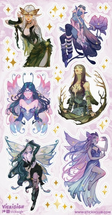 Enchanted Forest Faes Sticker Sheet