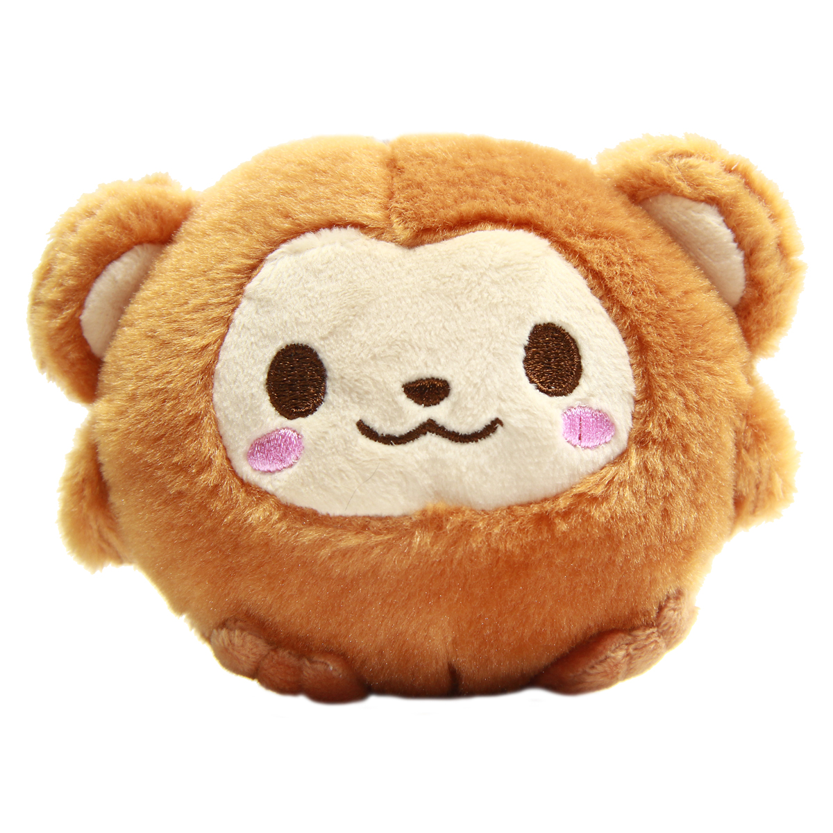 Monkey Plush Doll Kawaii Stuffed Animal Soft Fuzzy Squishy Plushie Mochi Brown