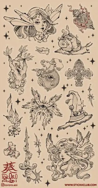 Curios & Winged Wonders Sticker Sheet