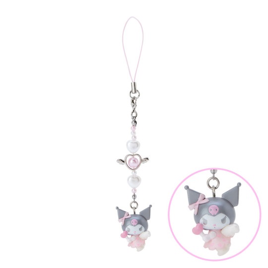 Kuromi Charm, Phone Strap, Dreaming Angel, Sanrio Japan Original