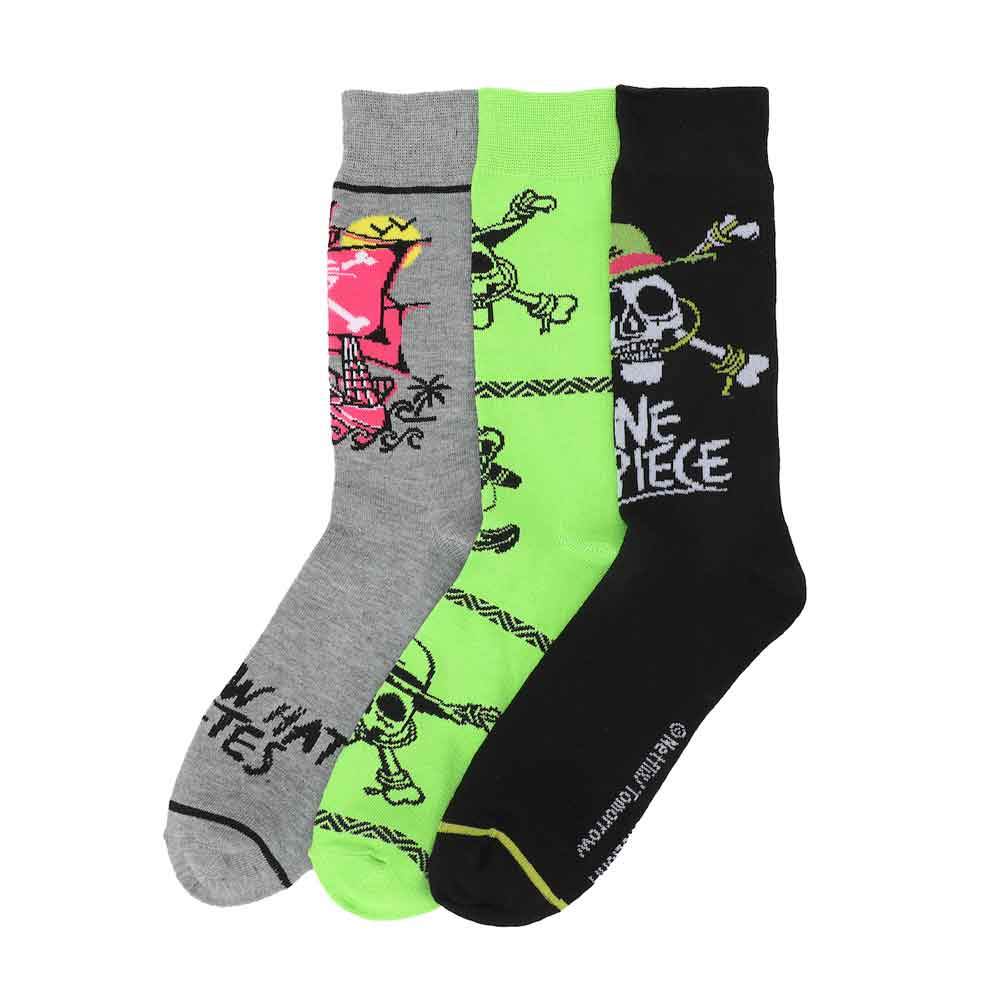 One Piece Icons 3 Pair Crew Socks