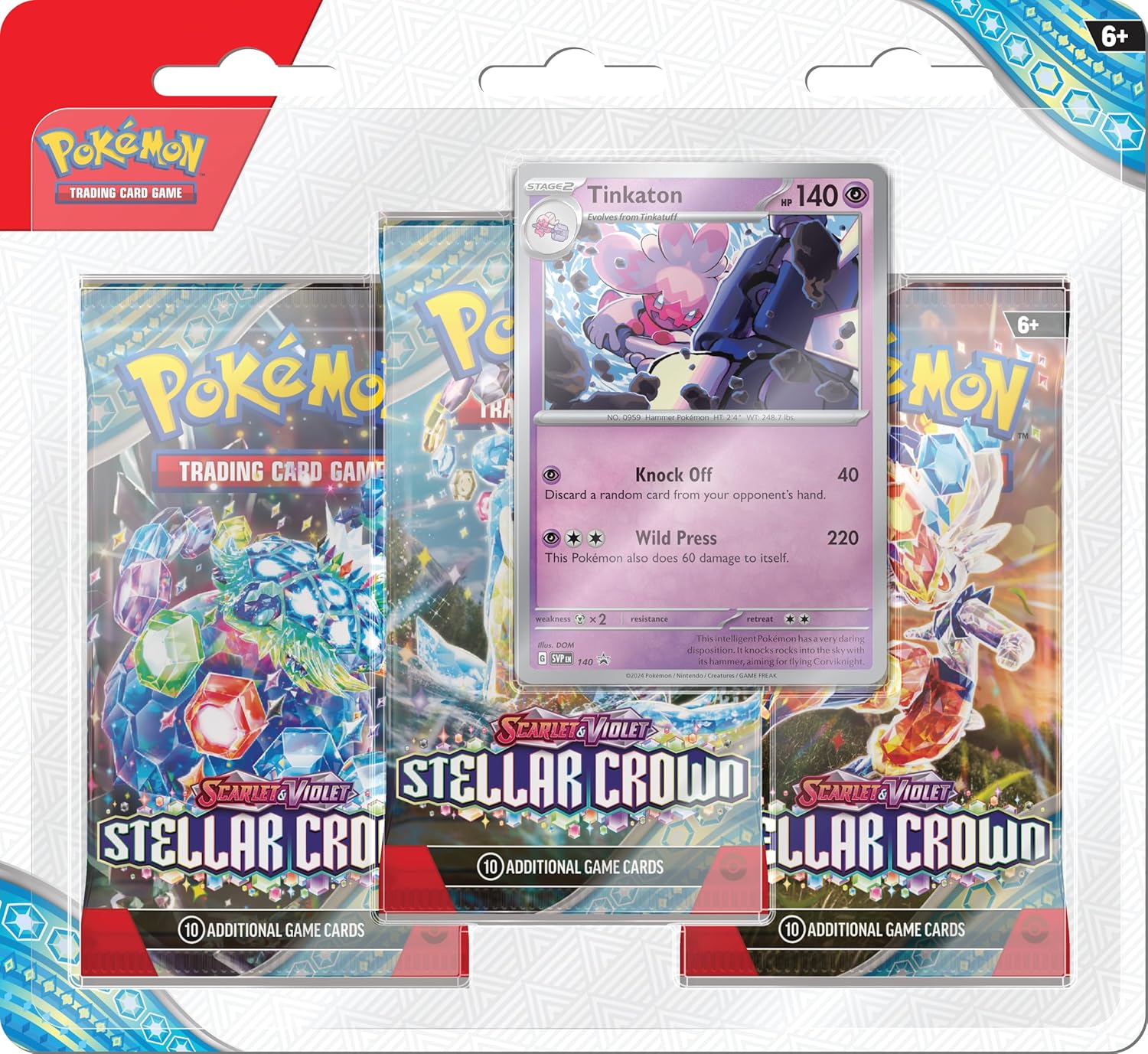 Pokemon Trading Card Game - Scarlet & Violet - Stellar Crown - 3 Pack Blister