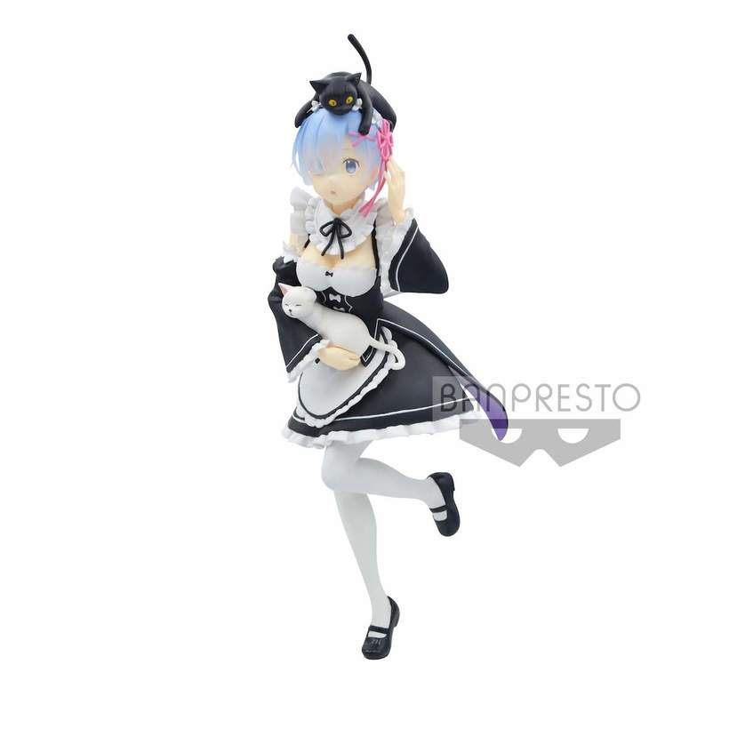 Rem Figure Maid Outfit with Cat Ver, Espresto Series, Re:Zero - Starting Life in Another World, Banpresto