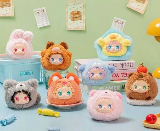 Lucky Emma Rua Rua Zoo Vinyl Face Plush Doll Keychain Random Blind Box