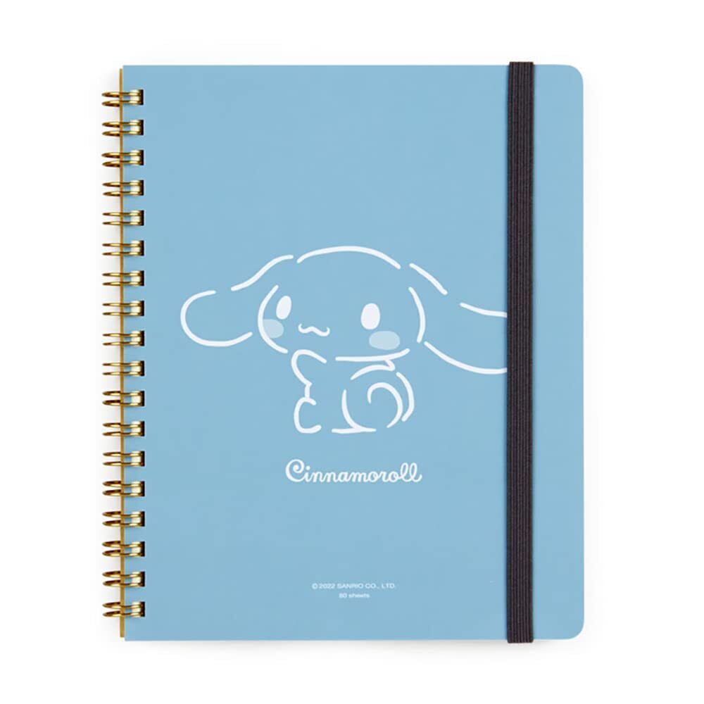 Cinnamoroll Spiral Ring Notebook 80 Sheets Blue Sanrio