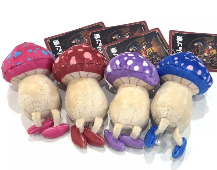 Dungeon Meshi Walking Mushroom Plush Keychain - Random Pick