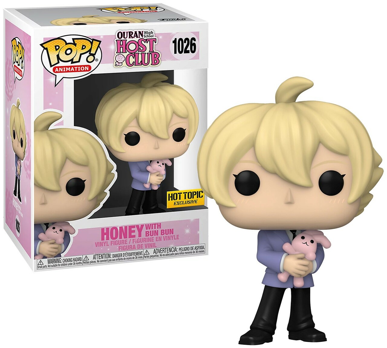 Honey with Bun Bun Ouran High School Host Club Funko Pop Animation 3.75 Inches Hot Topic Exclusive Funko Pop 1026