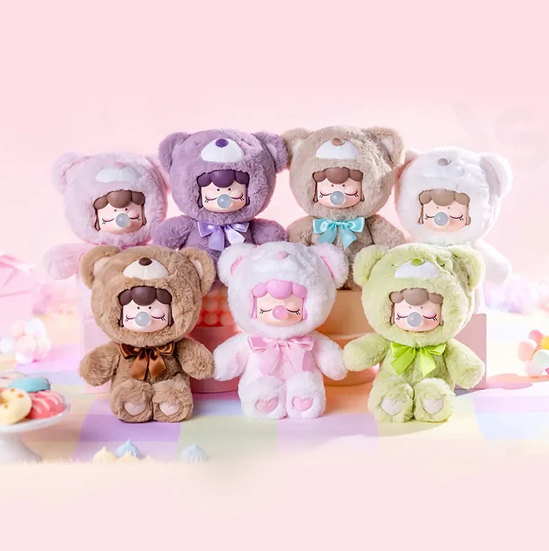 Rolife Nanci Colorful Chocolate Cutie Bears Plush Doll Random Blind Box
