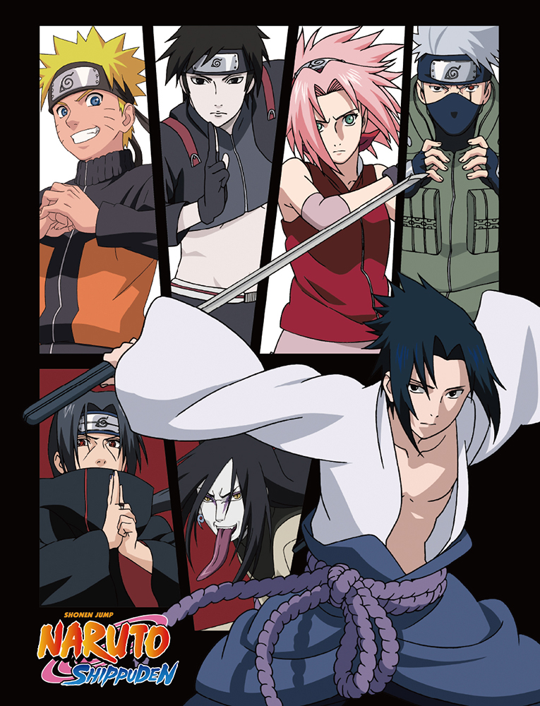 Sasuke & Group Naruto Throw Blanket