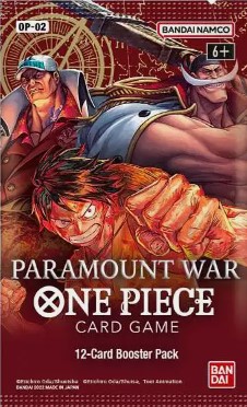 One Piece Card Game Paramount War Bandai Booster Pack English