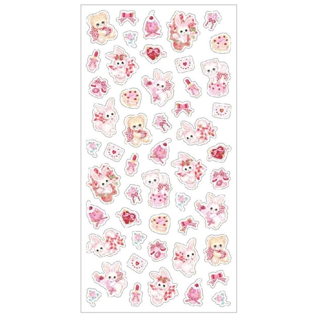 Clear Seal Stickers Bunny & Teddy Bears