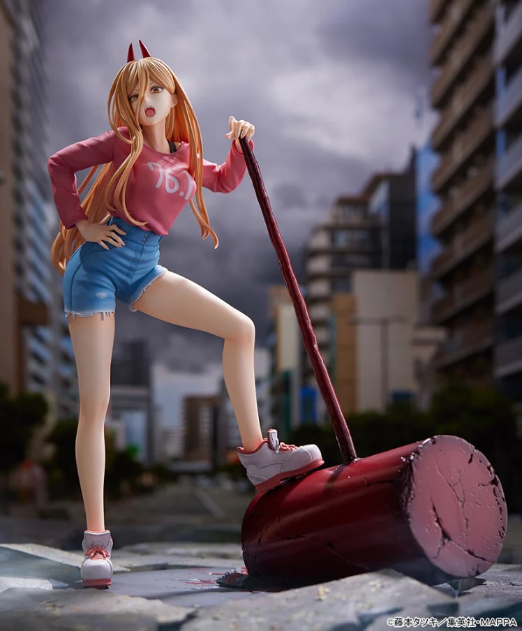 Power Figure, 1/7 Scale Pre-Painted Statue, Chainsaw Man, Amiami x Amakuni