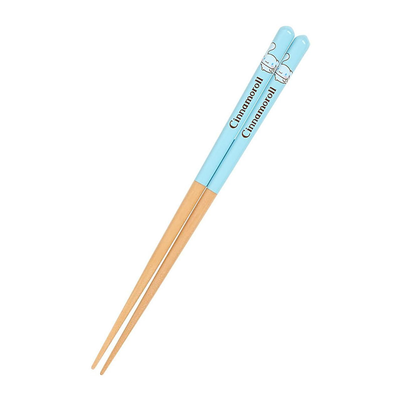 Sanrio Cinnamoroll Chopsticks 21cm Non-Slip Finish Easy to Grip Natural Wood Material