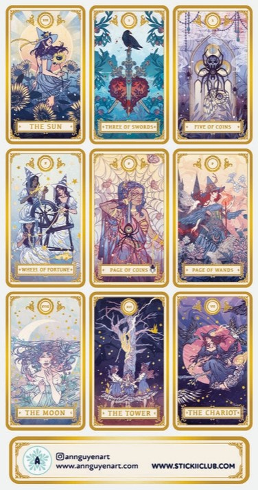 Witchy Tarot Sticker Sheet