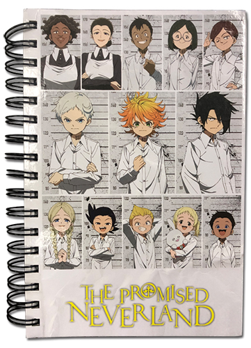 The Promised Neverland Group Spiral Anime Notebook