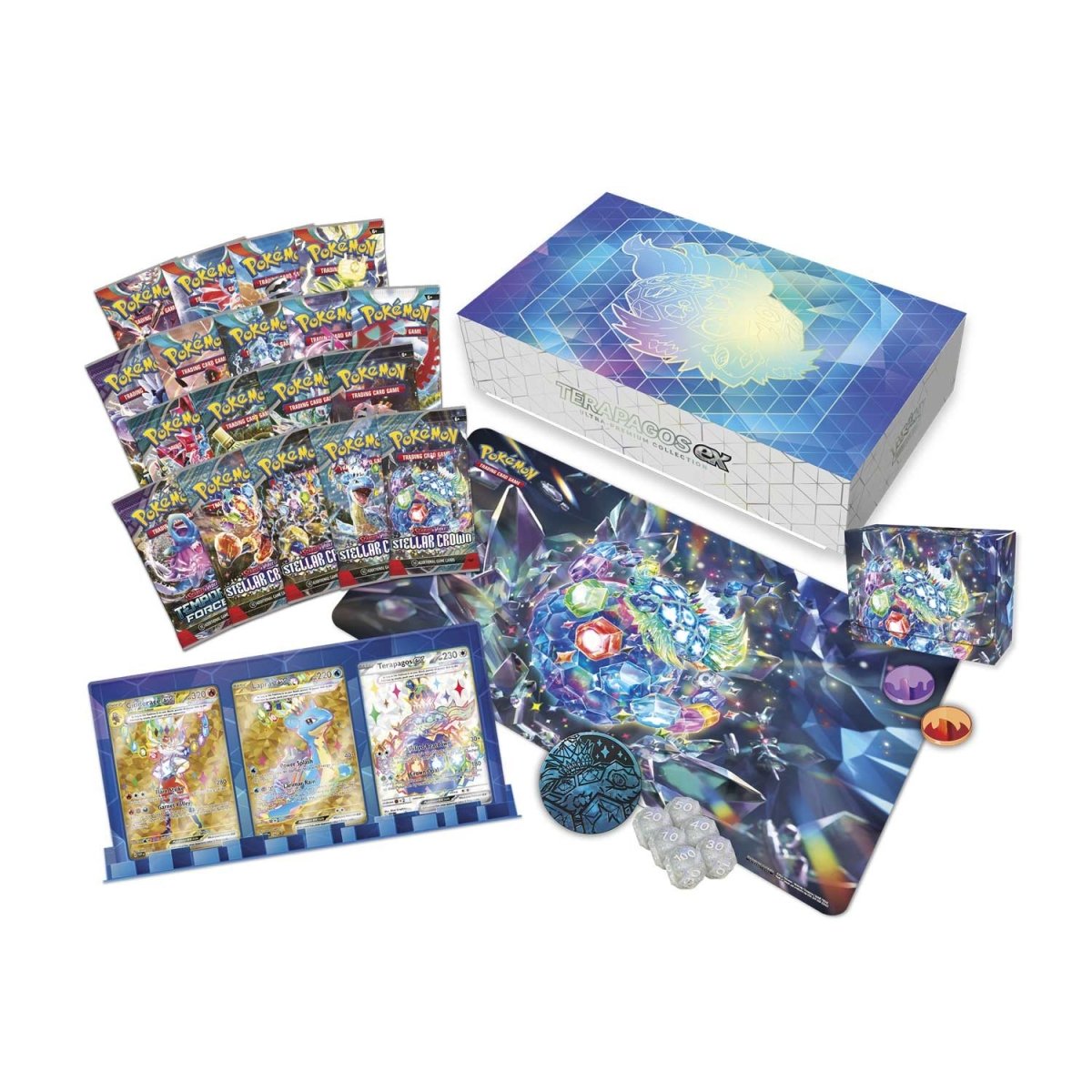 Pokemon Trading Card Game - Terapagos Ex Ultra-Premium Collection