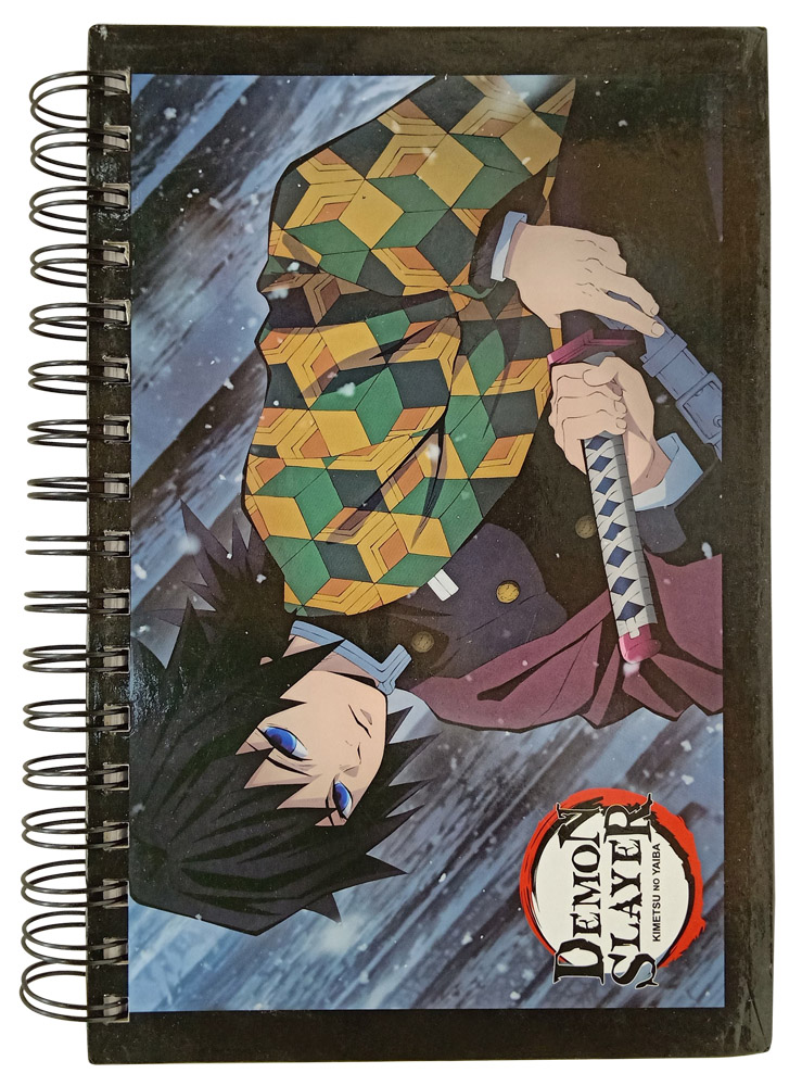 Demon Slayer Giyuu Tomioka Spiral Anime Notebook