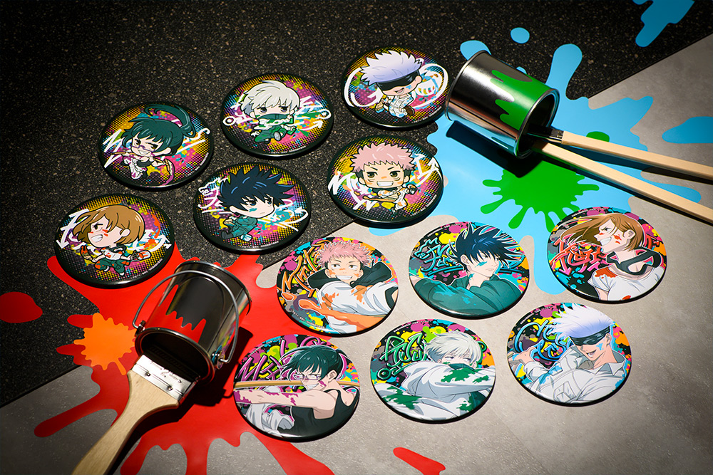 Sega Lucky Lottery Jujutsu Kaisen GRAFFITI×BATTLE Big Can Badge Pin - Random Pick