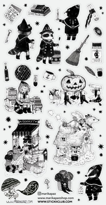 Storybook Hallows Eve Sticker Sheet