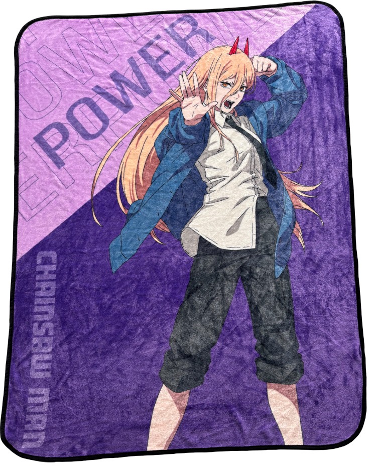 Chainsaw Man Power Throw Blanket